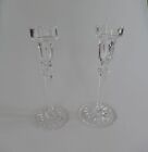 Rogaska Crystal Glass Set Of 2 Richmond Candleholders 1980S