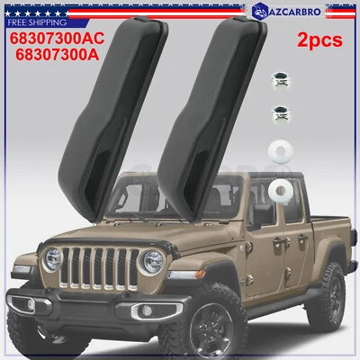 2 X For 2018-2020 Jeep Wrangler JL, Gladiator Hood Stop Bumper,Windshield Rest - Image 1 of 4
