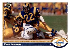 1991 Upper Deck Vince Newsome Football Cards #239