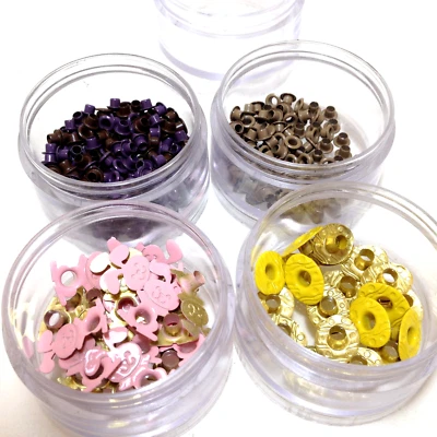 Bunny Rabbit Eyelets Easter Eggs Scrapbooking Embellishment Crafts Grommets Lot - Image 1 of 4
