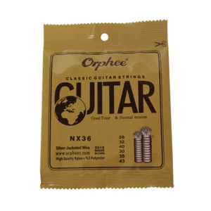 1 Set of 6 Orphee NX36 Classical Guitar Strings (.028-.043) Normal Tension D1G7 - Picture 1 of 11