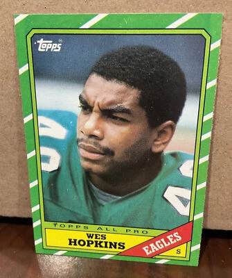 WES HOPKINS 1986 TOPPS FOOTBALL #279 - PHILADELPHIA EAGLES - Image 1 of 2