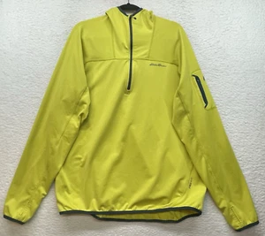 Eddie Bauer Jacke Herren TXL gelb Erstbesteigung 1/4 Zip Pullover Free Heat Hike - Bild 1 von 15