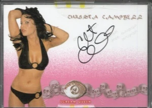 TARJETAS TERROR XL Scream Queen, Christa Campbell tarjeta autógrafa (Necroscopio 2005) - Imagen 1 de 2