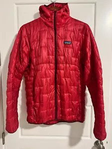 Patagonia Micro Puff Hoody Ultralight Hoody Red Men’s Size Medium M - Picture 1 of 11