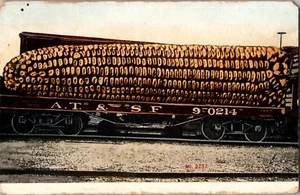 Postal Exageración Gigante Oreja de Maíz Vagón Dividido Sin Publicar - Imagen 1 de 2