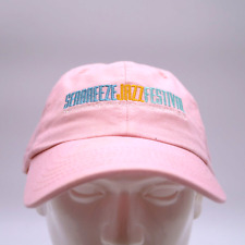 Seabreeze Jazz Festival Hat Cap Adjustable strapback dad hat Pink Nylon