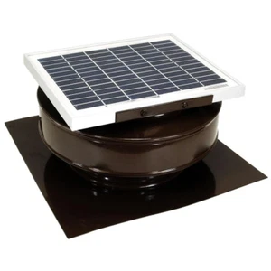 Solar Powered Roof Mounted Exhaust Attic Fan Active Ventilation 8 in Vent RBSF-8 - Bild 1 von 12