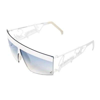 Gafas de sol gris rectangulares Jeremy Scott para dama 6JSSIGNATURESHADESWHITE Foto 1 de 4