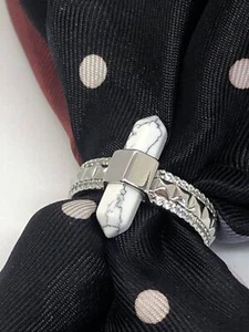 Anillo Bomb Party RBP3828 Desert Princess Blanco Magnético Chapado en Rodio Talla Única - Imagen 1 de 5