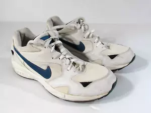Vtg 1994 Nike Air Icarus Running Shoes Men's 11 US 1995 Teal / White 90s - Picture 1 of 8