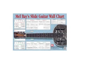 MEL BAY 20166 Slide Guitar Wall Chart by Fred Sokolow with FREE Shipping - Picture 1 of 1