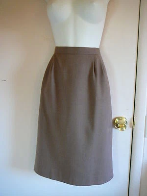 Falda para mujer Sassoon marrón por encima de la rodilla talla 10 lápiz recto poliéster rayón  Foto 1 de 4