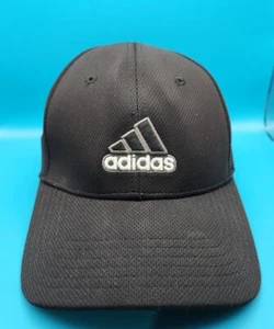 ADIDAS Climalite Black Baseball Cap Hat A-Flex Stretch Fit - Picture 1 of 11