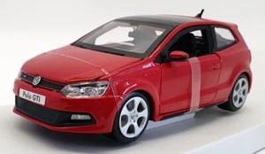 Burago 1/24 Scale 18-21059 - Volkswagen Polo GTi - Red - Picture 1 of 5