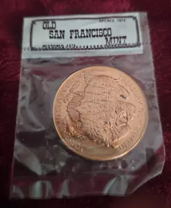 🔥 1874-1937 Old San Francisco Mint Treasury 1 oz. Commemorative Coin Sealed - Picture 1 of 4