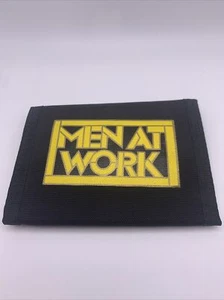 Men at Work Band Bi-fold Wallet Vintage 1980s Rare Collectable Billfold - Picture 1 of 4