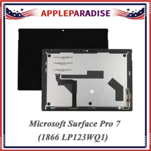 LCD Screen with Touch and Display Flex For Microsoft Surface Pro 7 1866 LP123WQ1 - Picture 1 of 9