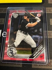 2019 Topps Holiday Packs Red Parallel 10/10 Steele Walker White Sox SP - Picture 1 of 2