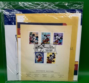 RARE - USPS The Art of Disney - 5 Mickey Mouse Stamps - 8/7/08 Folio SEALED - Picture 1 of 3