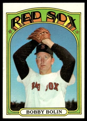 Tarjeta de béisbol 1972 Topps Bobby Bolin Boston Red Sox #266 excelente estado como nueva+ Foto 1 de 2
