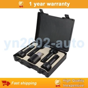 5X M14x1.5x45 Wheel Set Studs Lugs Long Safety Bolts Black For Benz A0019901707 - Picture 1 of 9