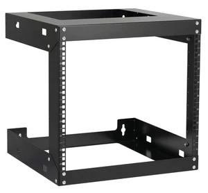 9U Wall Mount Rack Open Frame 19" Server Equipment 2 Post Network Cabinet 18" - Picture 1 of 3