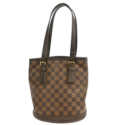 LOUIS VUITTON MARAIS HAND TOTE BAG DAMIER EBENE N42240 SD0051 YQ02163 - Image 1 of 4