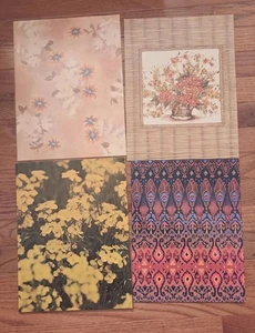 Vintage 90's School Folder Lot Floral Flowers - Picture 1 of 16