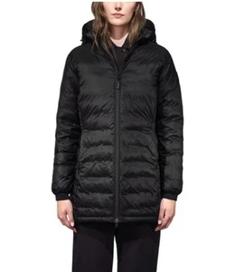 Canada Goose Womens Lightweight Black Camp Hooded Down Jacket Size 2XS. 5061L - Picture 1 of 13