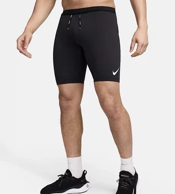 Pantalones cortos para correr Nike para hombre talla 2XL Aeroswift medio ajustados negros FN3369 011 Foto 1 de 4