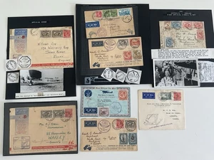 First Official Air Mail From Australia To UK, QANTAS Inaugural, very rare 1930’s - Picture 1 of 24