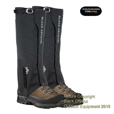 Polainas impermeables de nailon para esquí nieve senderismo nieve cristal negro nuevas - para mujer Foto 1 de 4