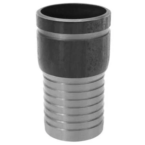 Kombi (KC) Nippelverschraubung, 1-1/4" Schlauchschaft x 1-1/4" gerilltes Ende, Stahl... - Bild 1 von 1