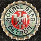 GOEBEL GERMAN EAGLE UNUSED CORK BEER BOTTLE CAP ~ DETROIT MICHIGAN VINTAGE CROWN