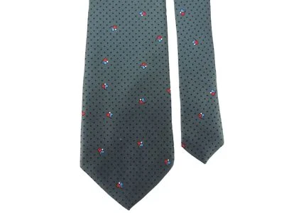 Corbata para hombre Paco Rabanne 100 % seda gris multi 3 1/4" x 58" Foto 1 de 2