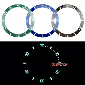 38 mm Super Lumed Bisel Inserto de Cerámica SUB Estilo Mod Verde Azul Negro SKX007 - Imagen 1 de 5