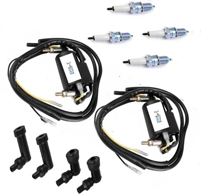 2x Bobina de encendido delantera trasera para Yamaha Road Star 1600 XV1600 2000 2001 2002 2003 Foto 1 de 3