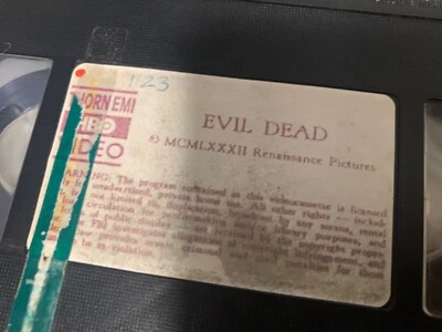 The Evil Dead VHS Tape 1979 HBO Video Cannon Sam Raimi Bruce Campbell - Image 1 of 4