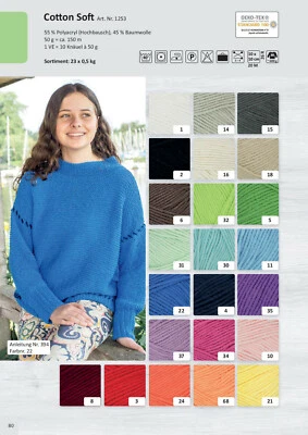 RELLANA GARNE Cotton Soft Baumwolle Babygarn Rellana hautfreundlich weiches Garn BabyDecke