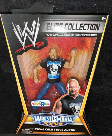 WWE STONE COLD STEVE AUSTIN WRESTLEMANIA XXVII 27 Mattel Elite Figure Toys R Us Cover