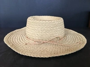 Tommy Bahama Natural Braided Straw Sun Hat One Size Fits All 15" - Picture 1 of 12