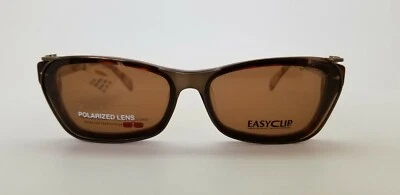 1 Unidad NUEVO EASYCLIP GAFAS GRADO PRESCRIPCIÓN MARCO POLARIZADO 51-16-135 #188 Foto 1 de 4