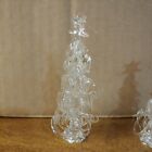 4" SILVESTRI loop glass Christmas tree ornament vintage in original box -clear-