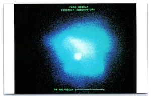 Crab Nebula Einstein Observatory Photo by NASA Postcard - Picture 1 of 2