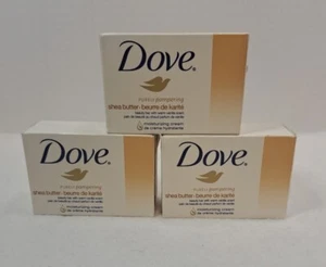 DOVE SHEA BUTTER PURELY PAMPERING BAR SOAP 4 OZ - LOT OF 3 - NEW - Picture 1 of 1