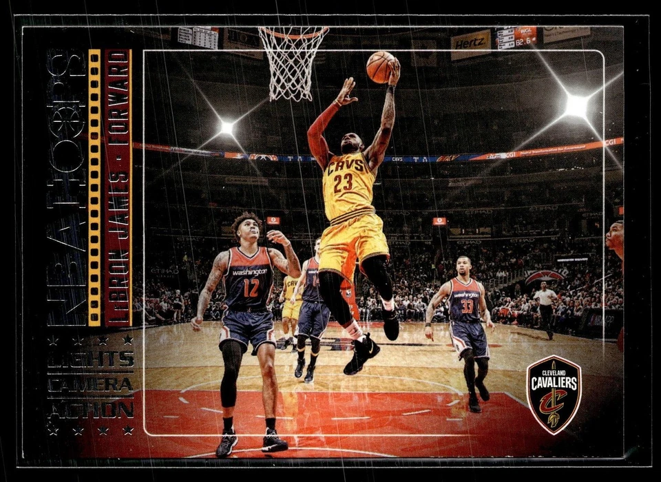 2017-18 NBA HOOPS LIGHTS CAMERA ACTION LEBRON JAMES CAVS - Image 1 of 1