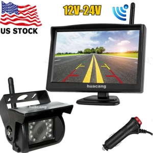 5" Wireless Car Monitor Reverse Rear View Camera Kit for Truck Caravan RVs - Picture 1 of 24