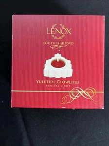Luz de té con vela Lenox for the Holidays Yuletide Glowlites Tree NUEVO - Imagen 1 de 2