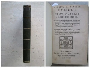 3 recueils : SYNODE DE MALINES, 1571/1608 + CATHOLICORUM HAERETICIS, 1609. - Picture 1 of 23